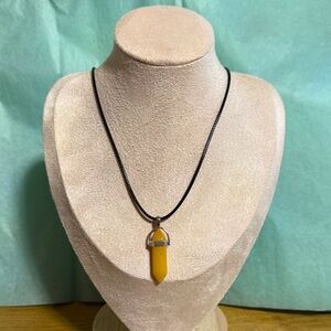 Yellow Pendant Necklace